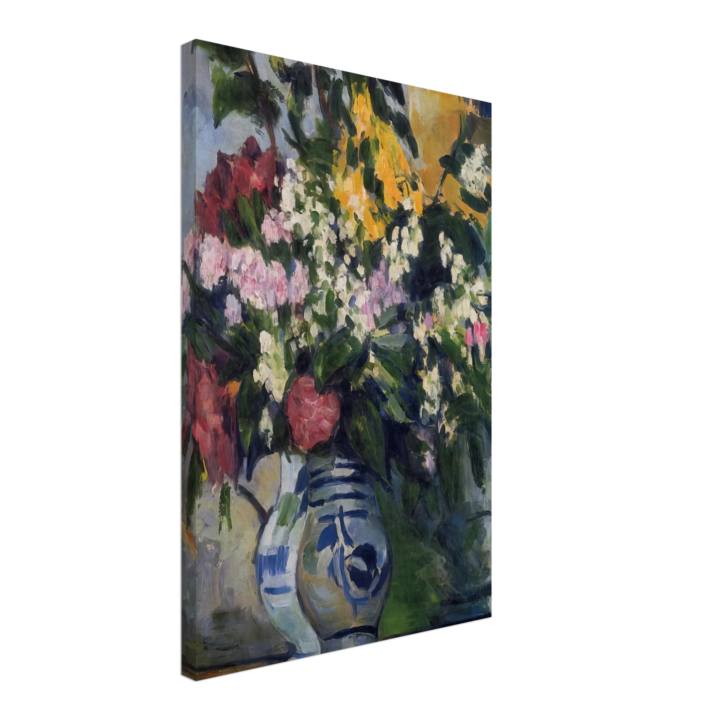 Paul Cezanne - Two Vases of Flowers Canvas - 40x60 cm / 16x24 inches-canvas