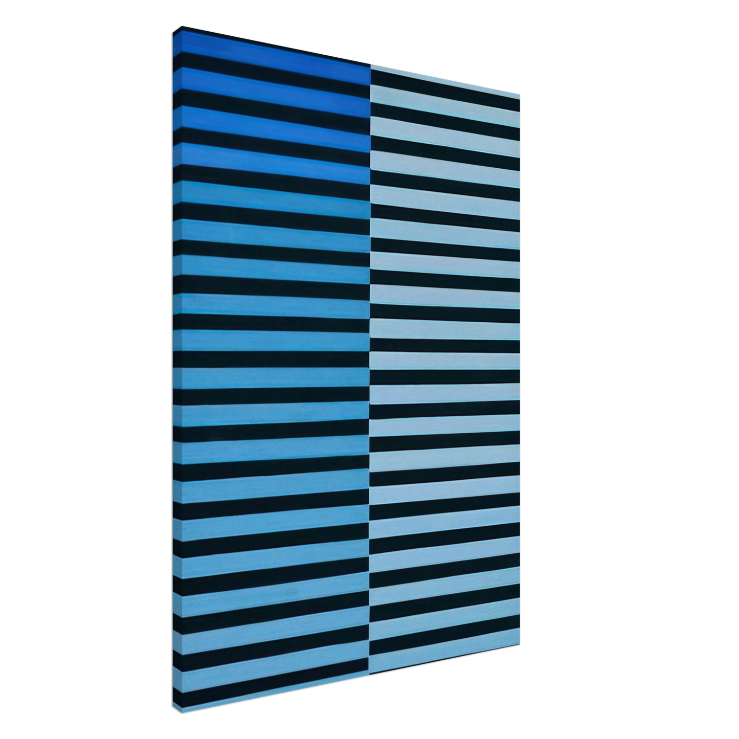 Dadamaino - Ricerca del colore azzurro su nero - 1968 Canvas - 20x30 cm / 8x12 inches-canvas