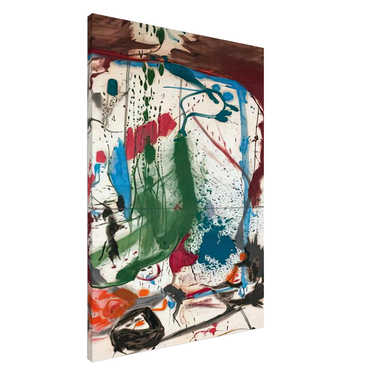 Helen Frankenthaler - Las Mayas, 1958- Canvas - 20x30 cm / 8x12 inches-canvas