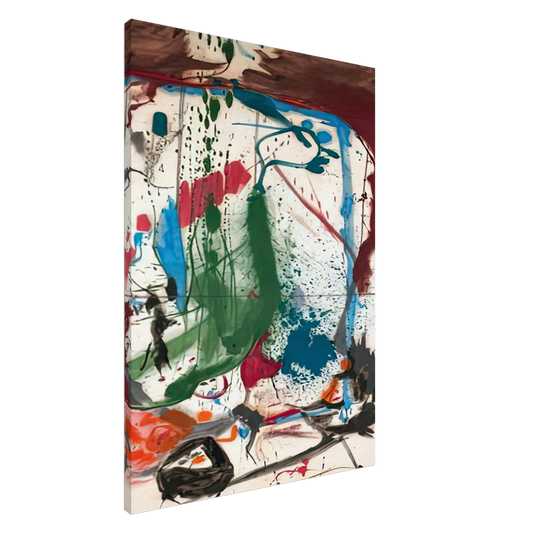 Helen Frankenthaler - Las Mayas, 1958- Canvas - 20x30 cm / 8x12 inches-canvas