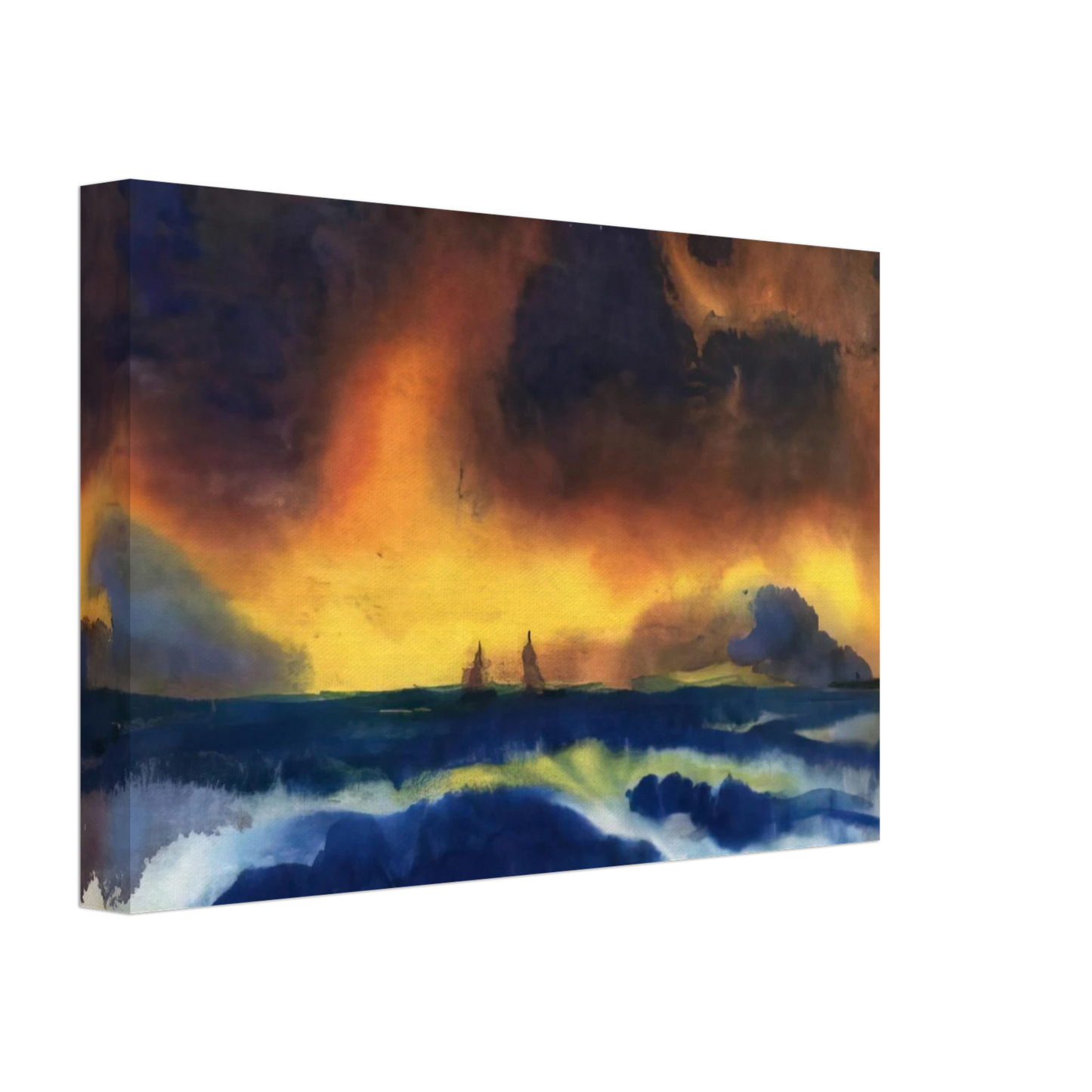 Emil Nolde - Stormy sea Canvas - 40x60 cm / 16x24 inches-canvas