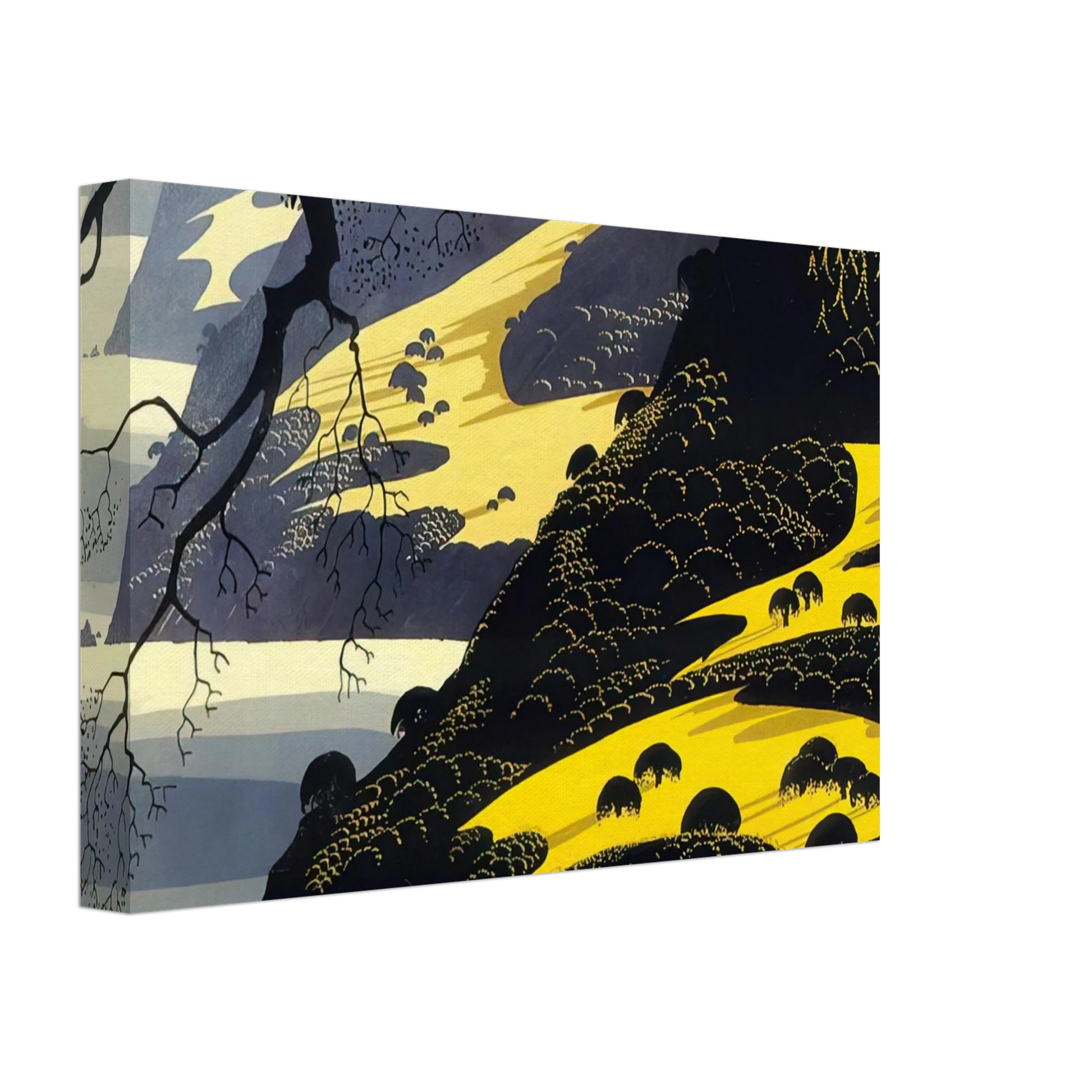 Eyvind Earle - Coastal Fog Canvas - 40x60 cm / 16x24 inches-canvas