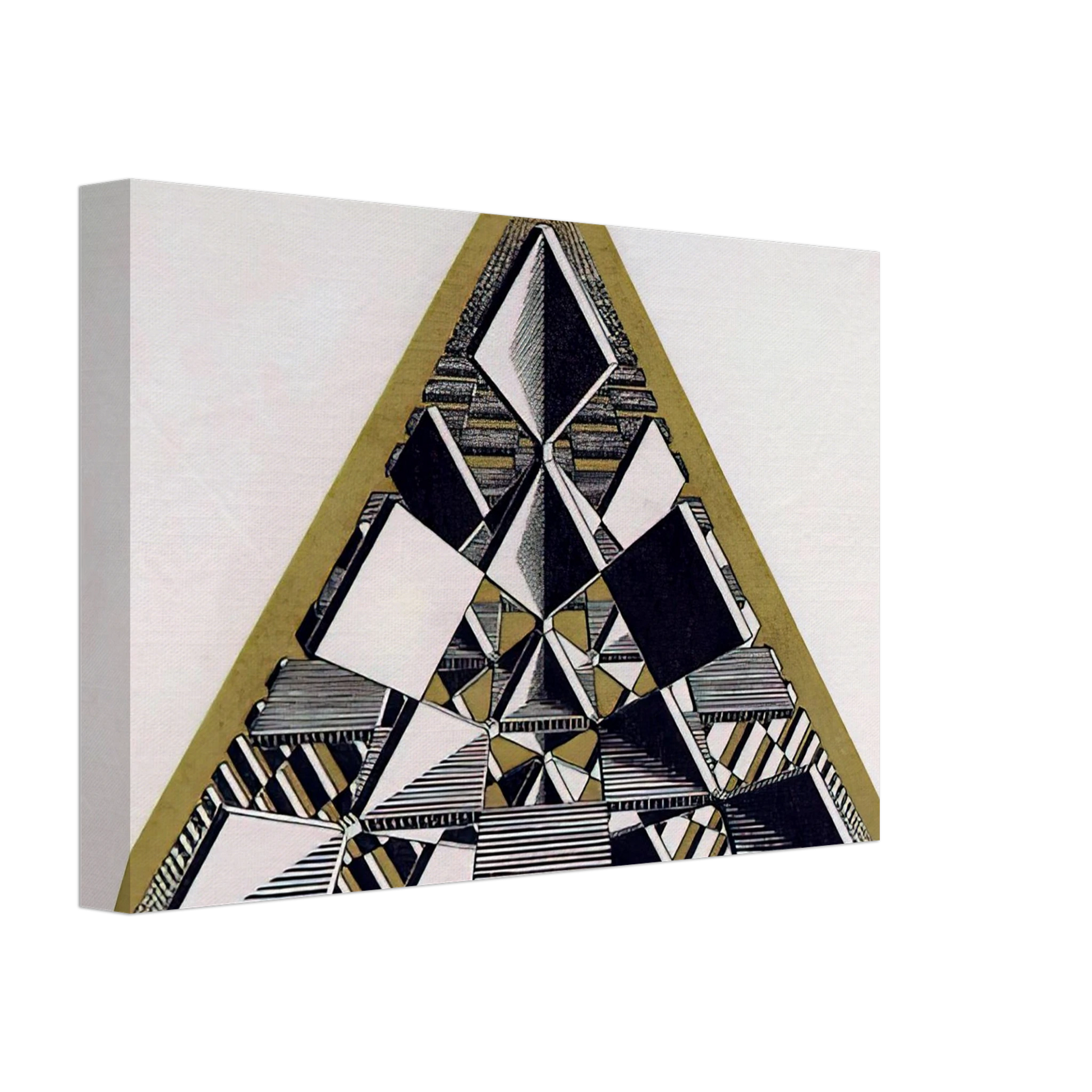 MC Escher - THREE INTERSECTING PLANES COLOUR Canvas - 40x60 cm / 16x24 inches-canvas