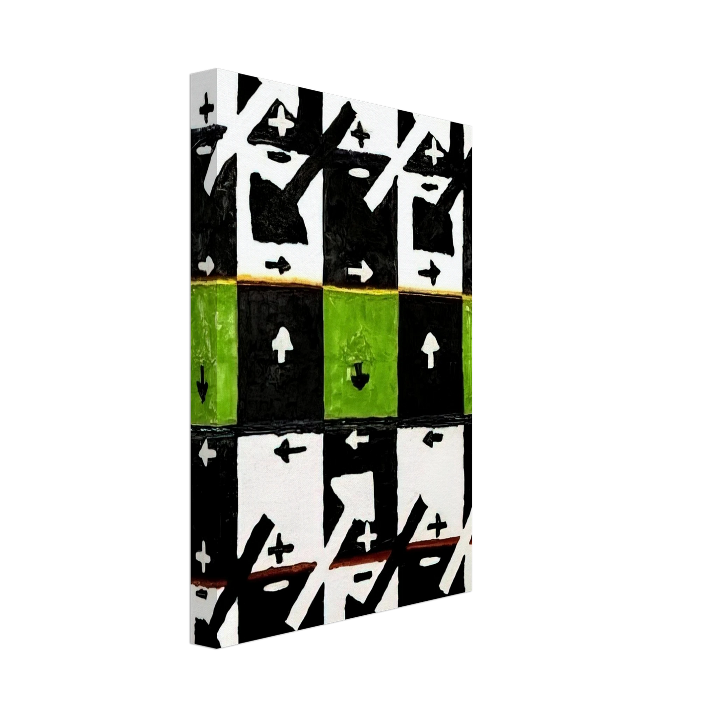 Alfred Jensen - An Influence of the Earth's Motion on Optical Phenomena - 1961 Canvas - 70x100 cm / 28x40 inches-canvas