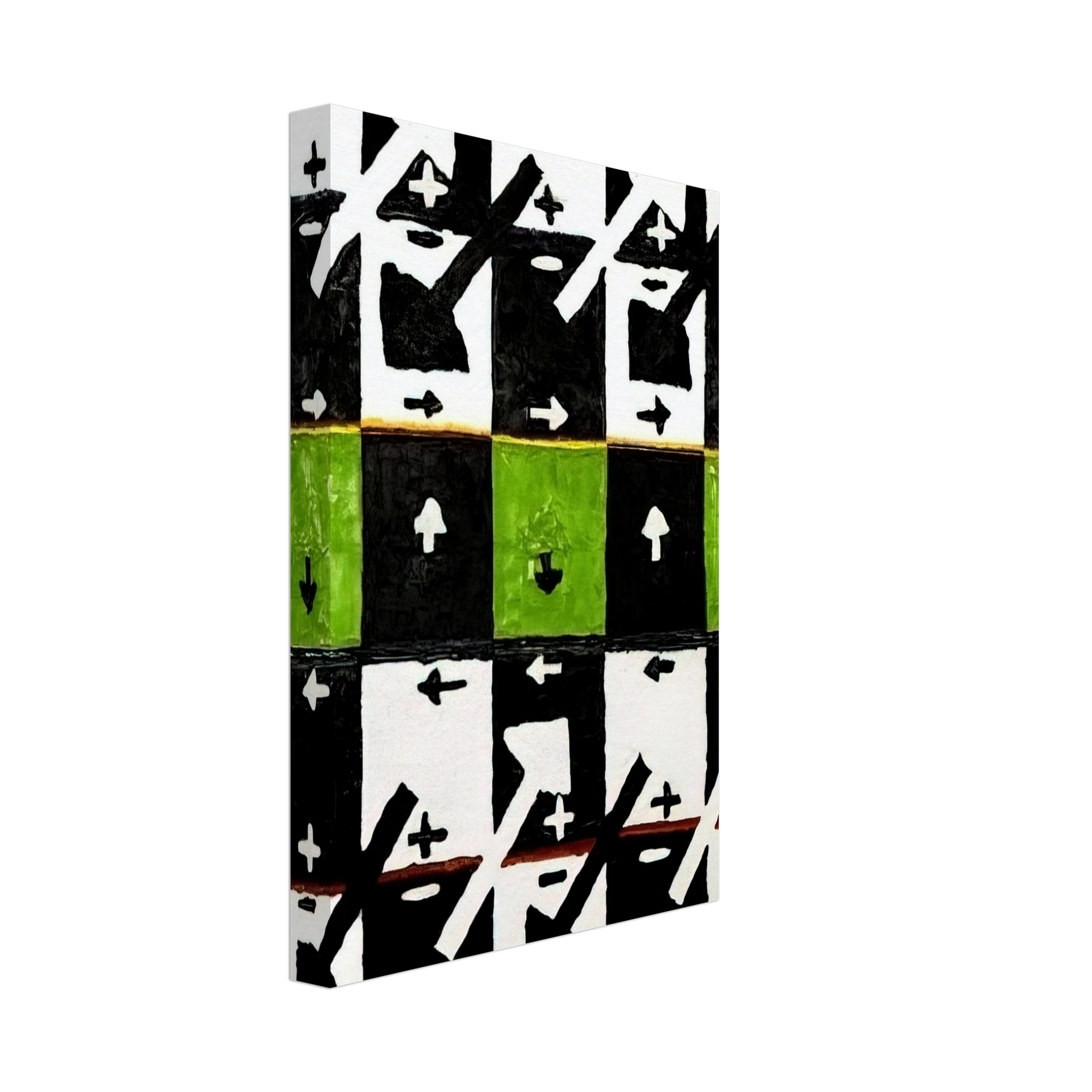 Alfred Jensen - An Influence of the Earth's Motion on Optical Phenomena - 1961 Canvas - 70x100 cm / 28x40 inches-canvas