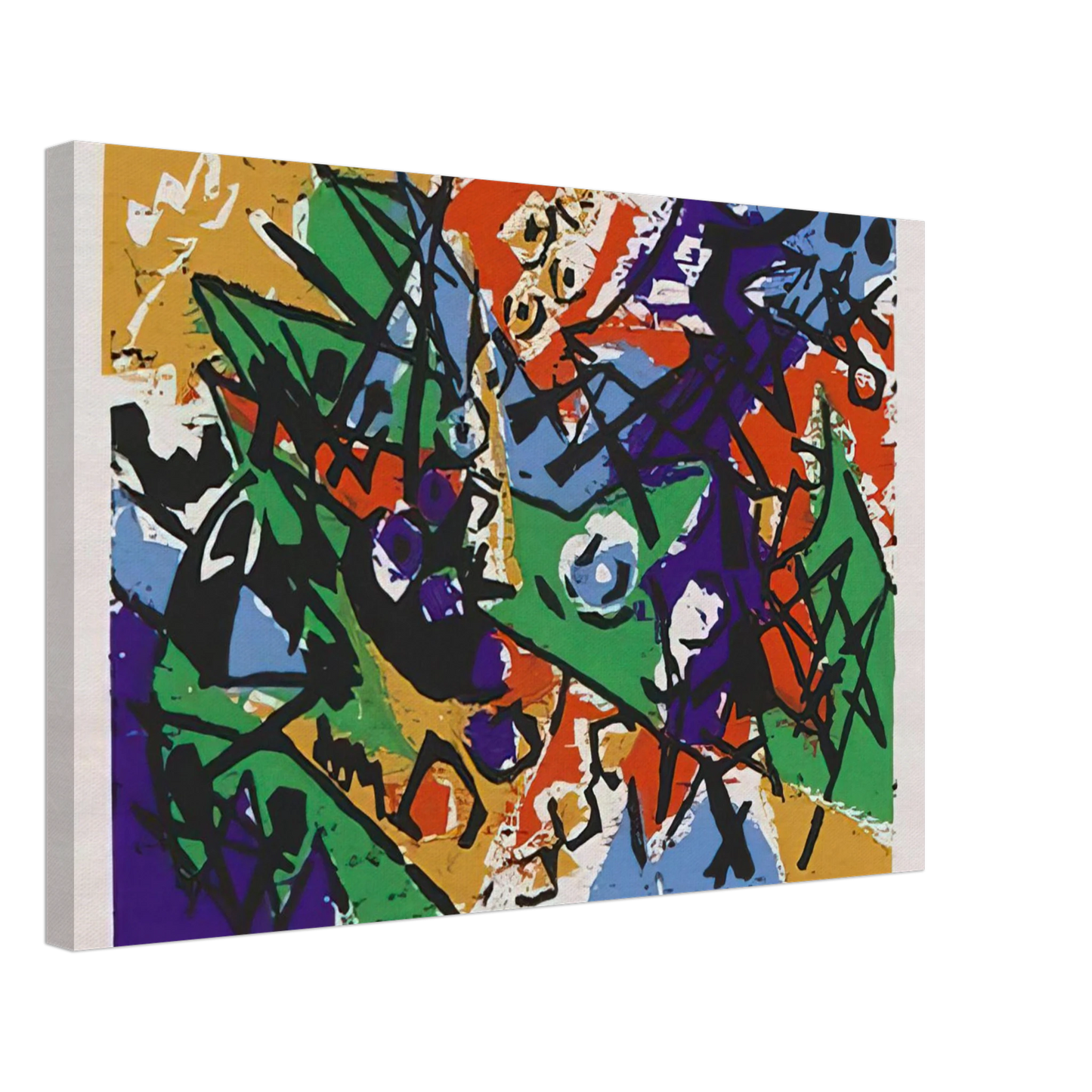 Ernst Wilhelm Nay - Farbholzschnitt 1952-2 - 1952 Canvas - 70x100 cm / 28x40 inches-canvas