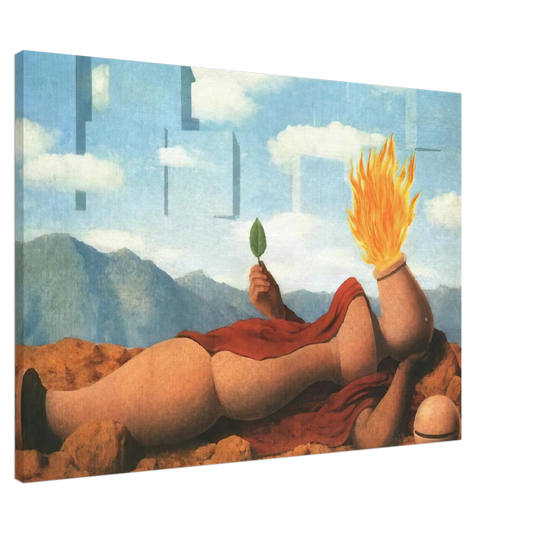 Rene Magritte - ELEMENTARY COSMOGONY 1949 Canvas - 20x30 cm / 8x12 inches-canvas