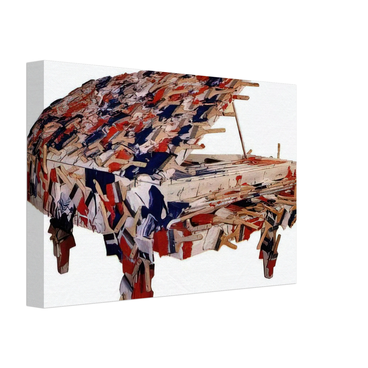 Arman - La Marseillaise - 1989 Canvas - 70x100 cm / 28x40 inches-canvas