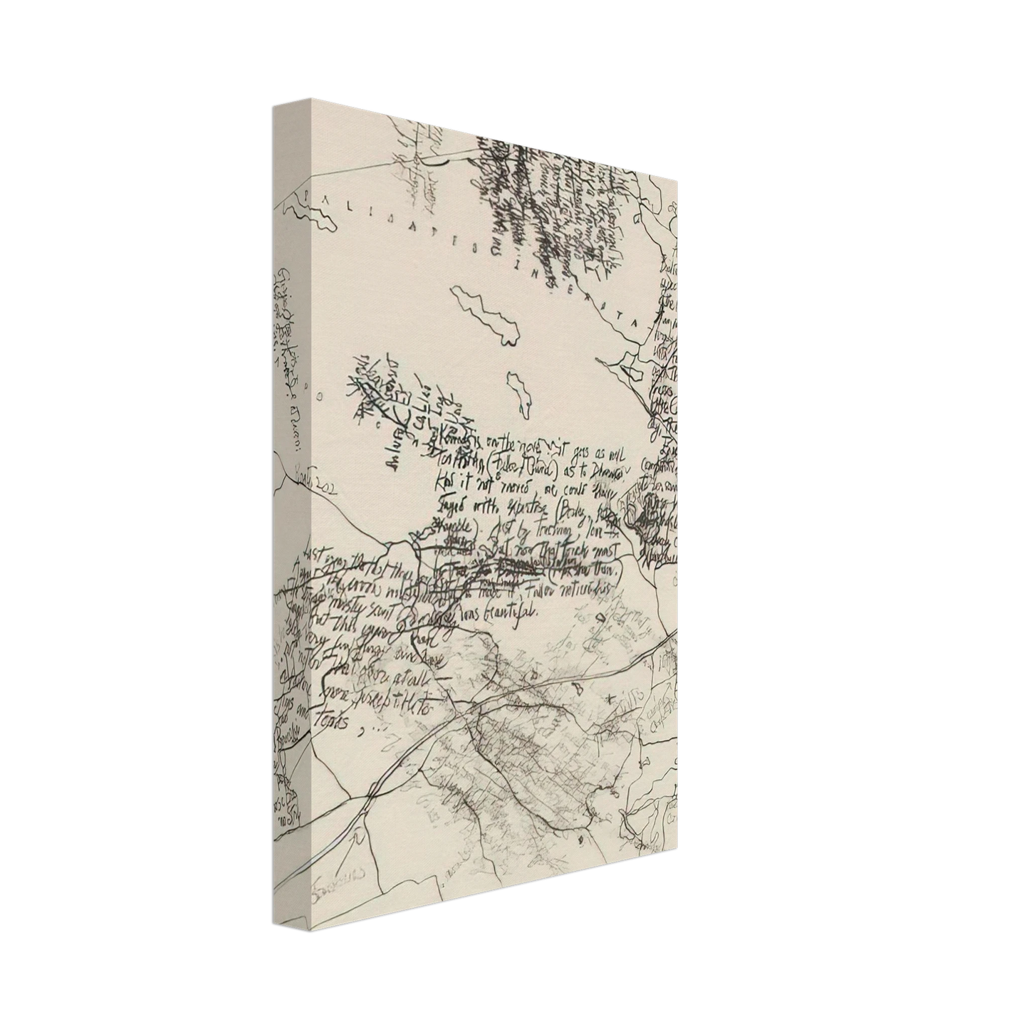 John Cage - Mushroom Book Plate X - 1972 Canvas - 40x60 cm / 16x24 inches-canvas