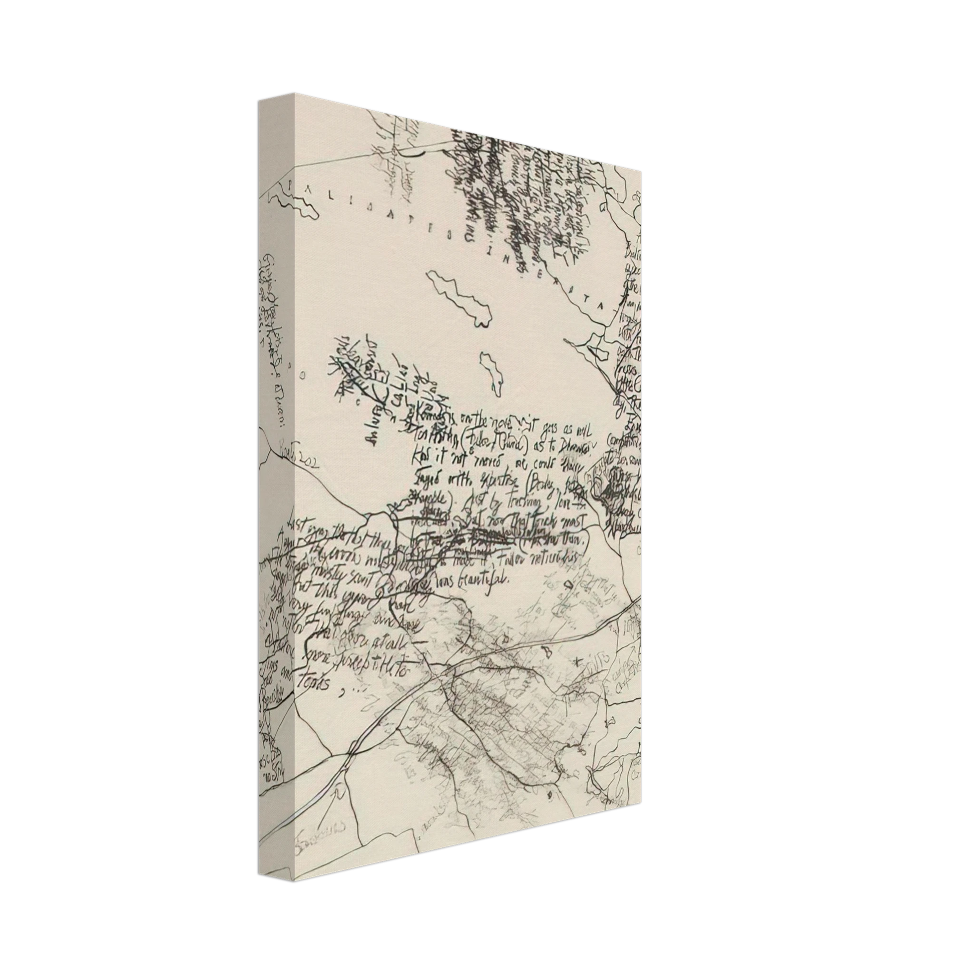 John Cage - Mushroom Book Plate X - 1972 Canvas - 40x60 cm / 16x24 inches-canvas