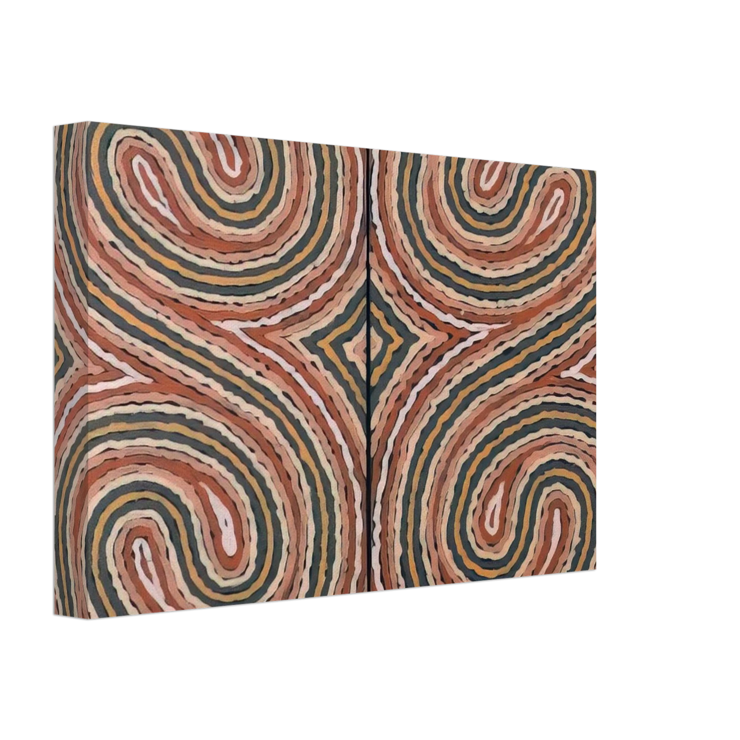 Clifford Possum Tjapaltjarri - Worm Dreaming - 1999 Canvas - 40x60 cm / 16x24 inches-canvas