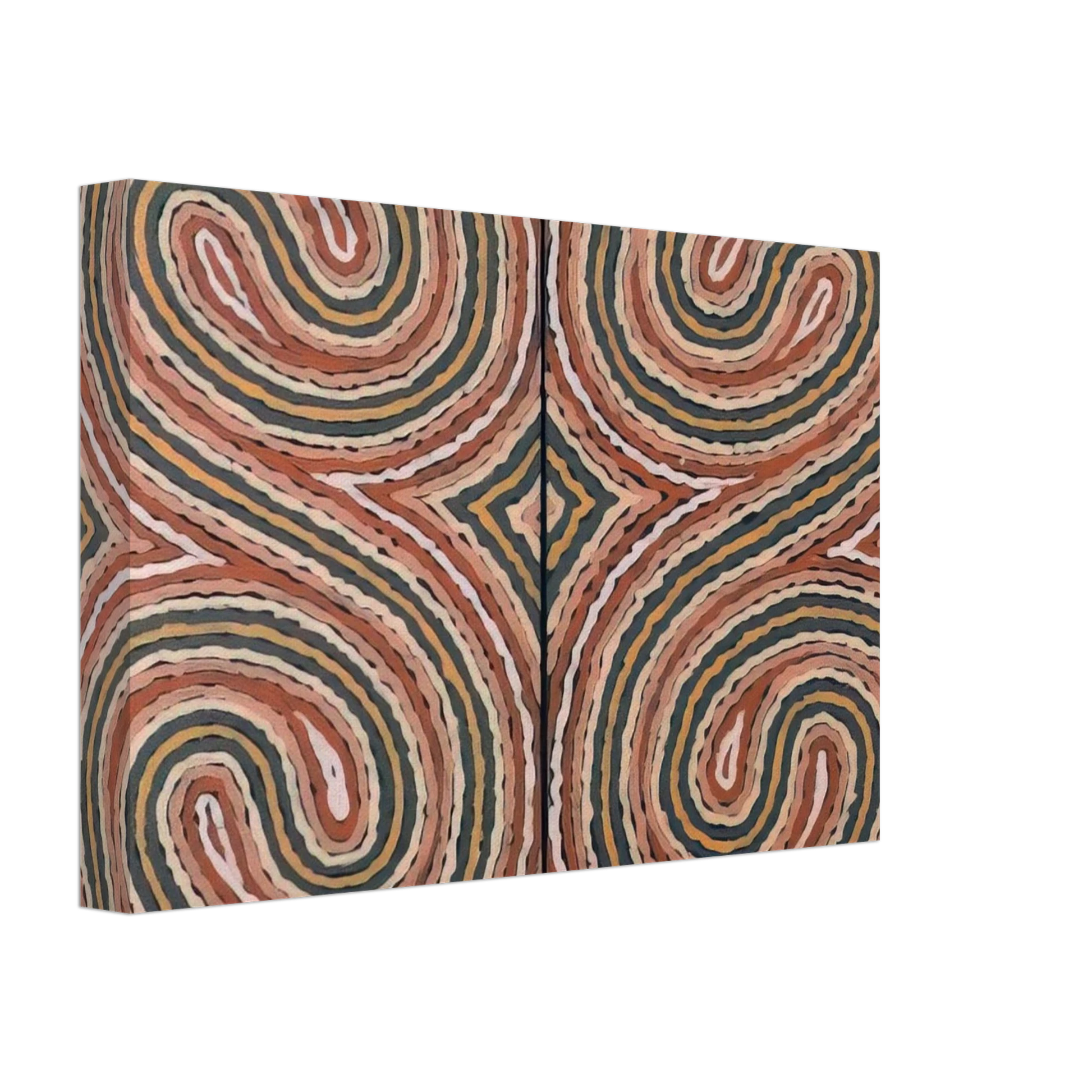 Clifford Possum Tjapaltjarri - Worm Dreaming - 1999 Canvas - 40x60 cm / 16x24 inches-canvas