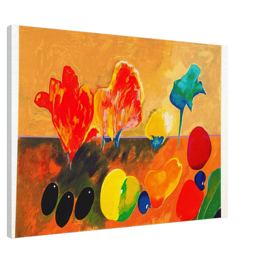 Aldemir Martins - Flores e Frutas - 2003 Canvas - 20x30 cm / 8x12 inches-canvas