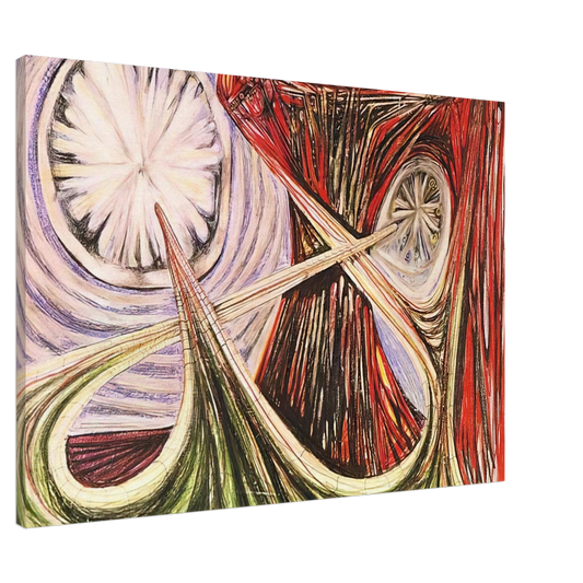 Roberto Matta - SPACE TRAVEL STAR TRAVEL 1938 Canvas - 20x30 cm / 8x12 inches-canvas