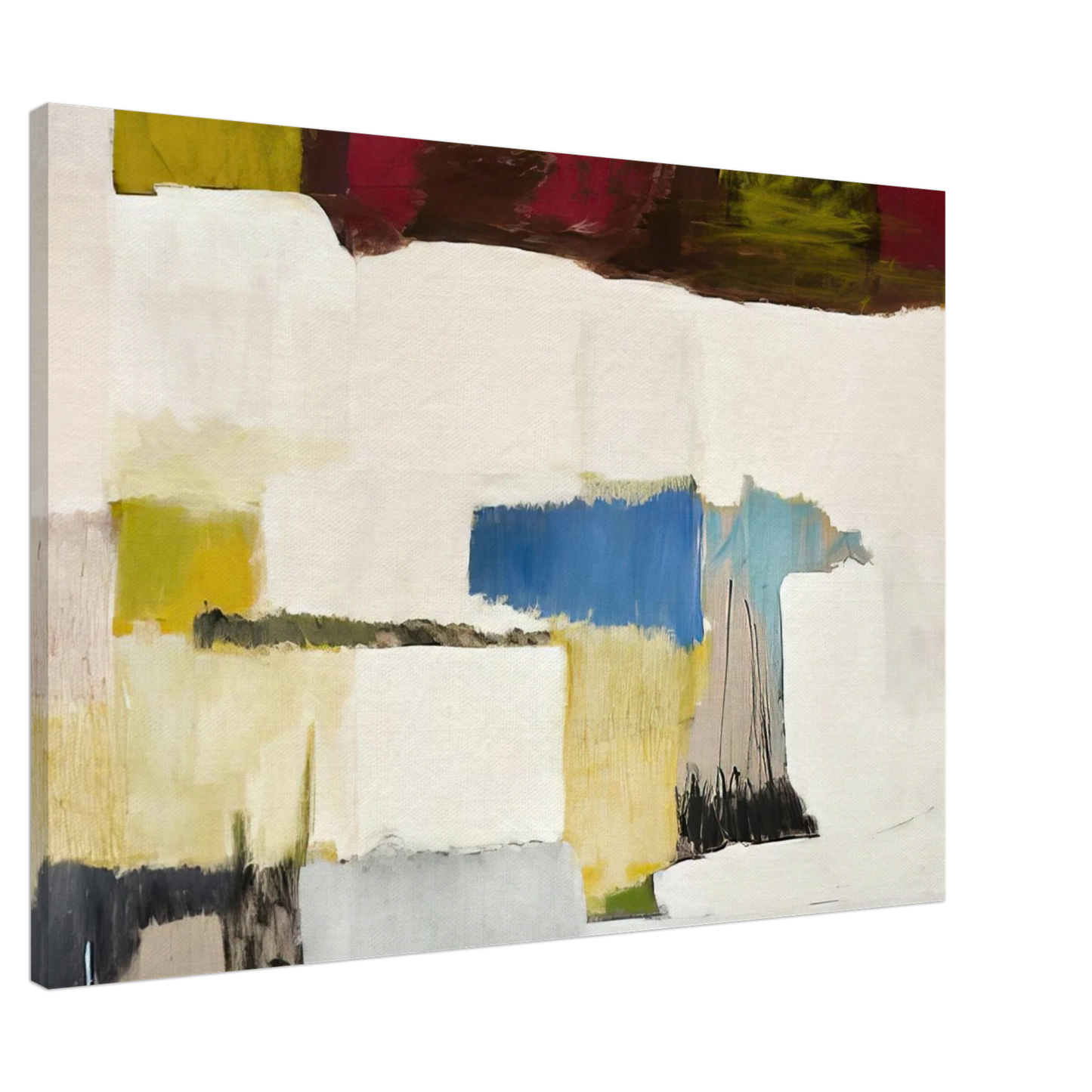 Giorgio Cavallon - Untitled - 1980 Canvas - 20x30 cm / 8x12 inches-canvas