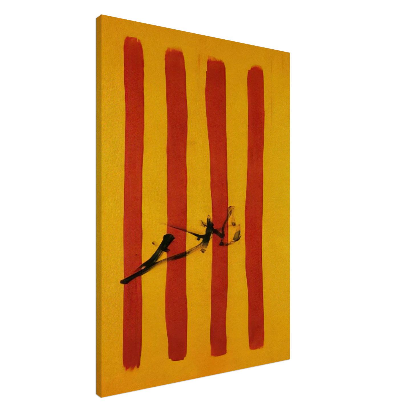 Salvador Dali - THE DALINIAN SENYERA CATALONIAN NATIONAL FLAG Canvas - 20x30 cm / 8x12 inches-canvas