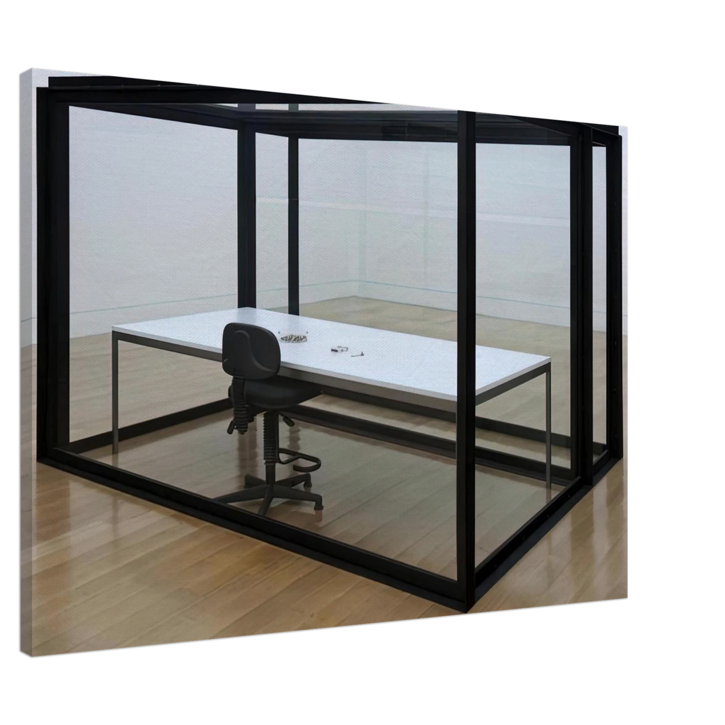 Damien Hirst - THE ACQUIRED INABILITY TO ESCAPE 1991 Canvas - 20x30 cm / 8x12 inches-canvas