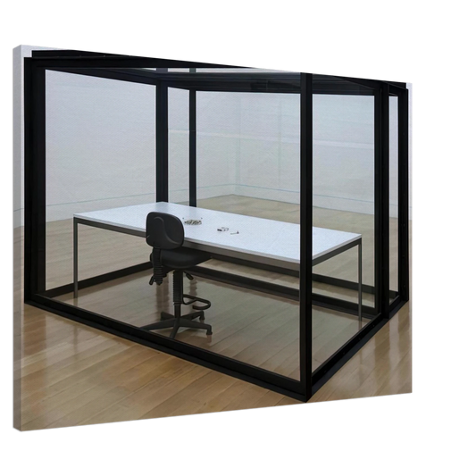 Damien Hirst - THE ACQUIRED INABILITY TO ESCAPE 1991 Canvas - 20x30 cm / 8x12 inches-canvas