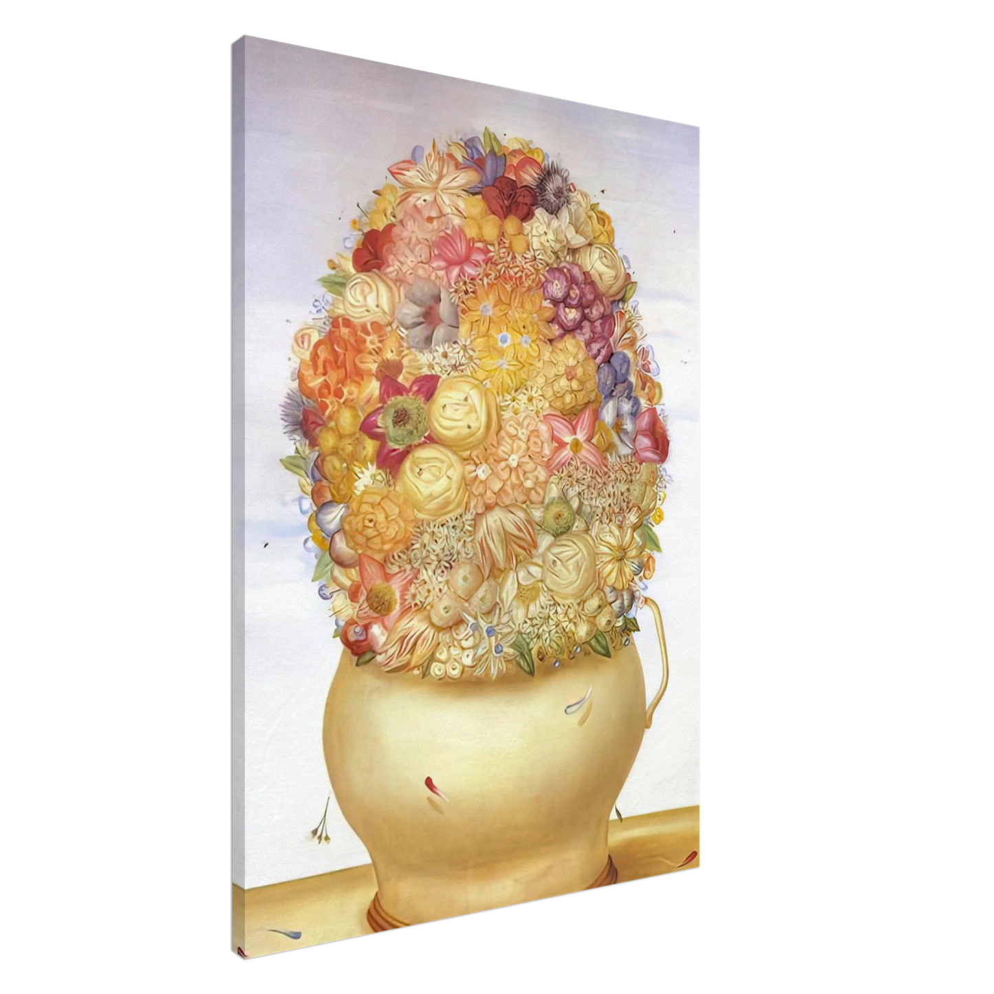 Fernando Botero - FLOWER POT Canvas - 20x30 cm / 8x12 inches-canvas