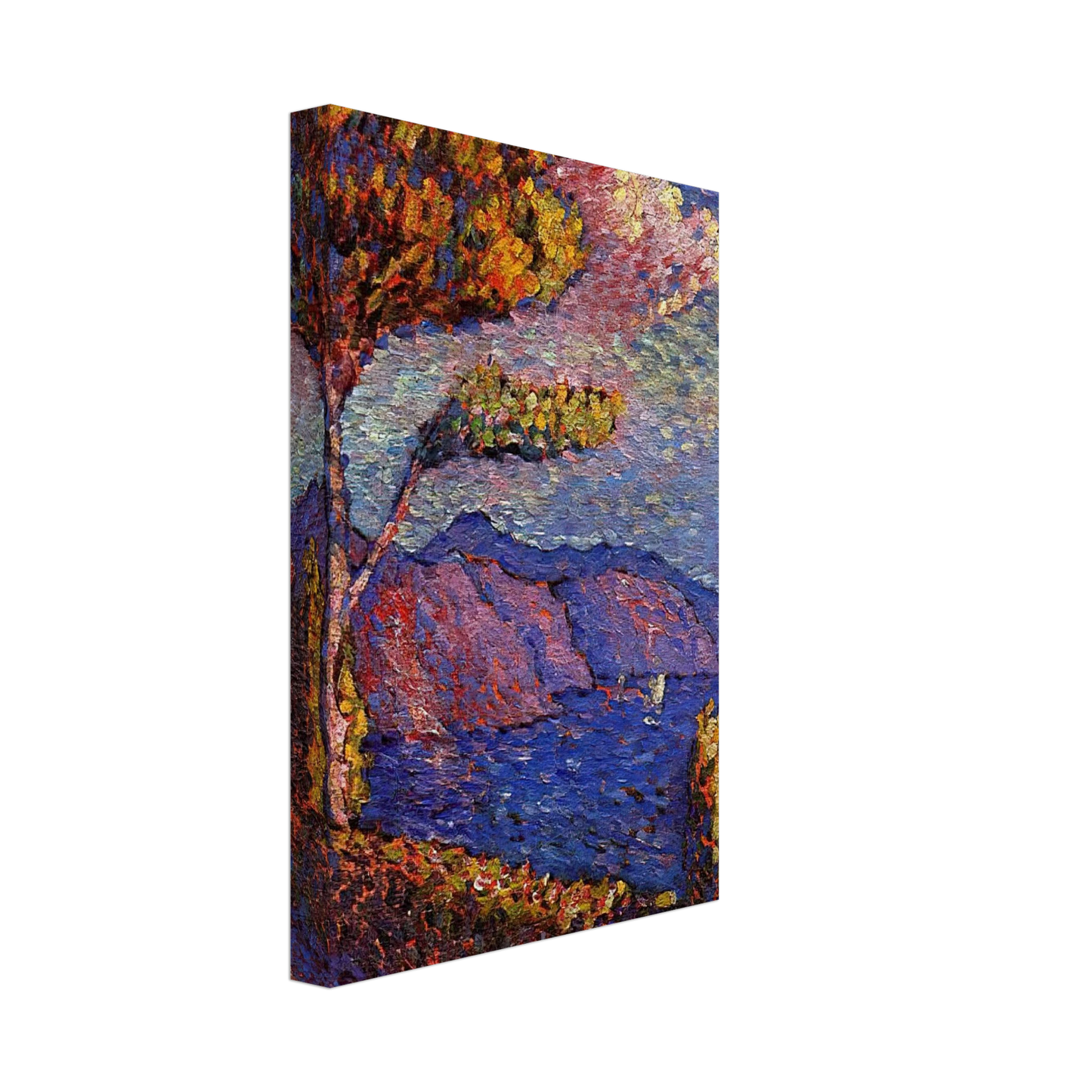 Henri-Edmond Cross - The Canal near St. Tropez Canvas - 70x100 cm / 28x40 inches-canvas