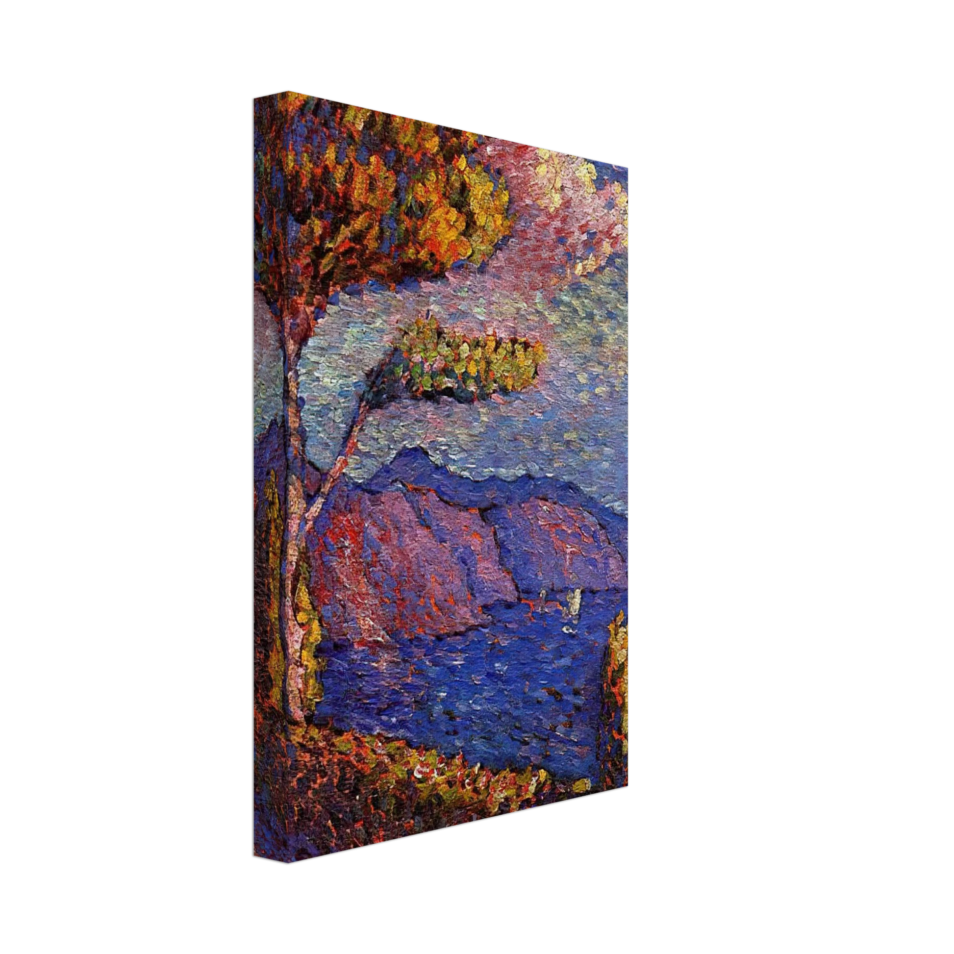 Henri-Edmond Cross - The Canal near St. Tropez Canvas - 70x100 cm / 28x40 inches-canvas