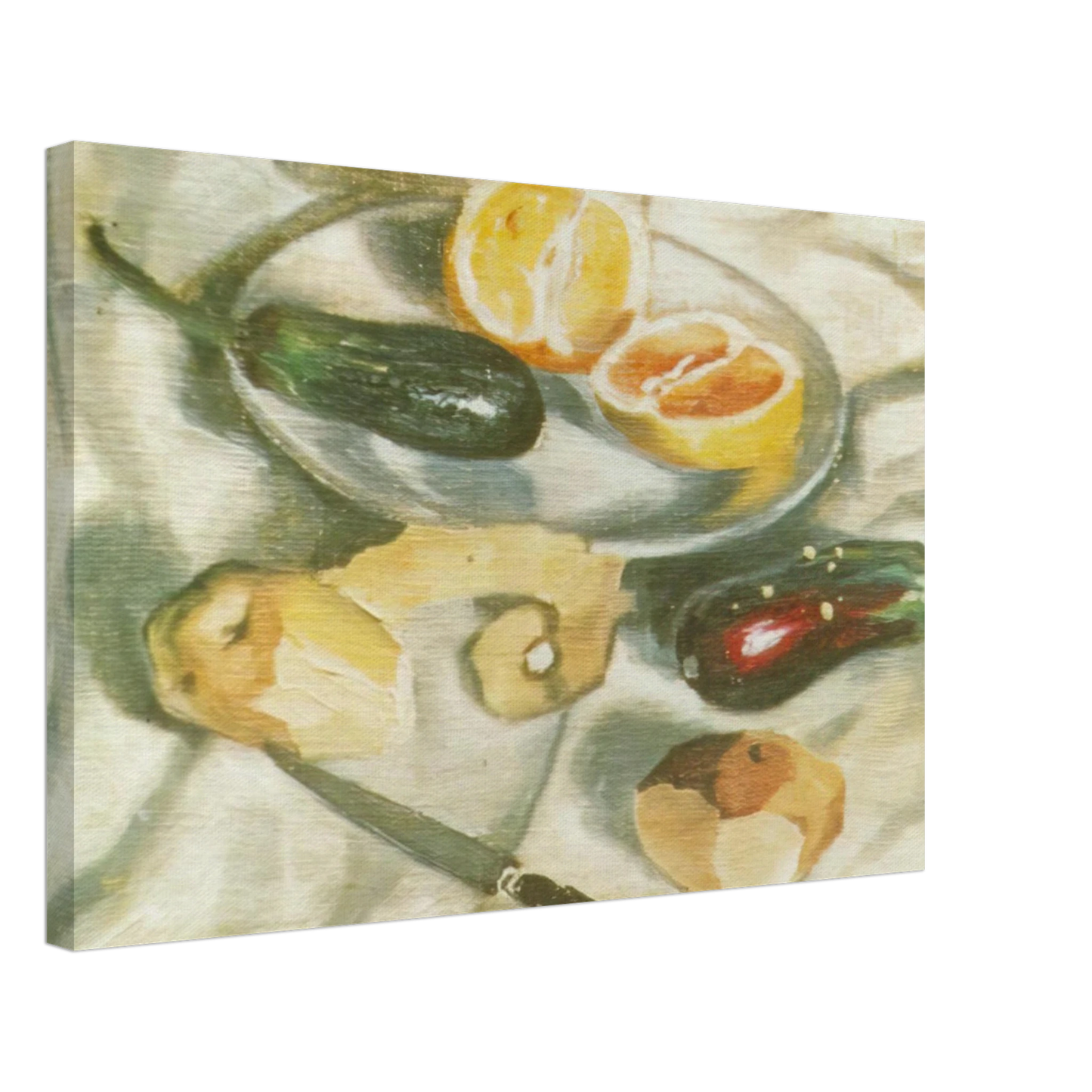 Salvador Dali - STILL LIFE WITH AUBERGINES Canvas - 70x100 cm / 28x40 inches-canvas