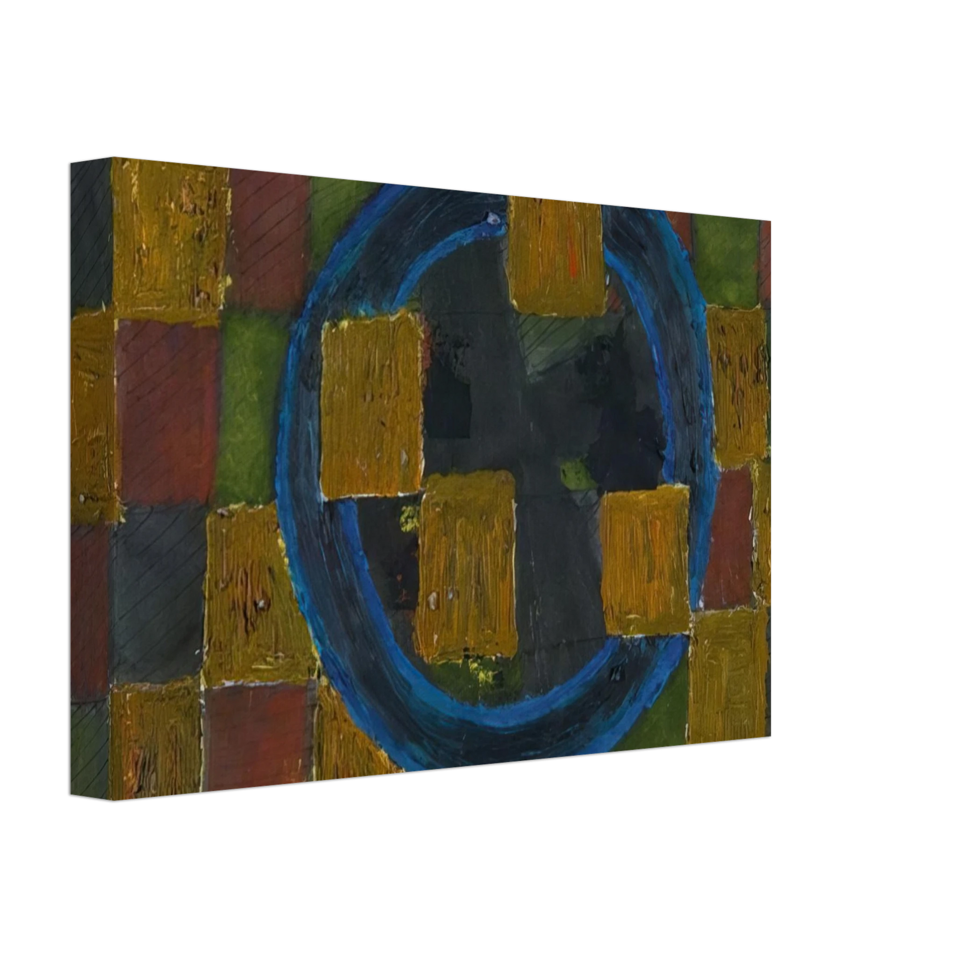 Johannes Itten - Kreise und Quadrate - 1963 Canvas - 40x60 cm / 16x24 inches-canvas