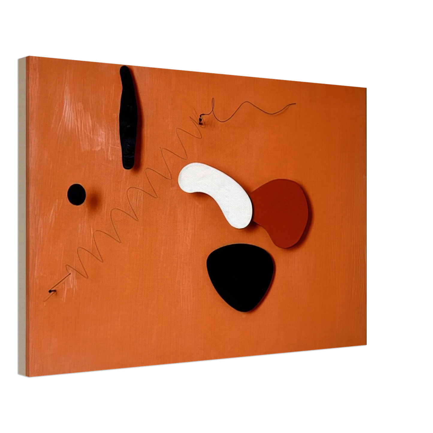 Alexander Calder - THE ORANGE PANEL 1936 Canvas - 40x60 cm / 16x24 inches-canvas