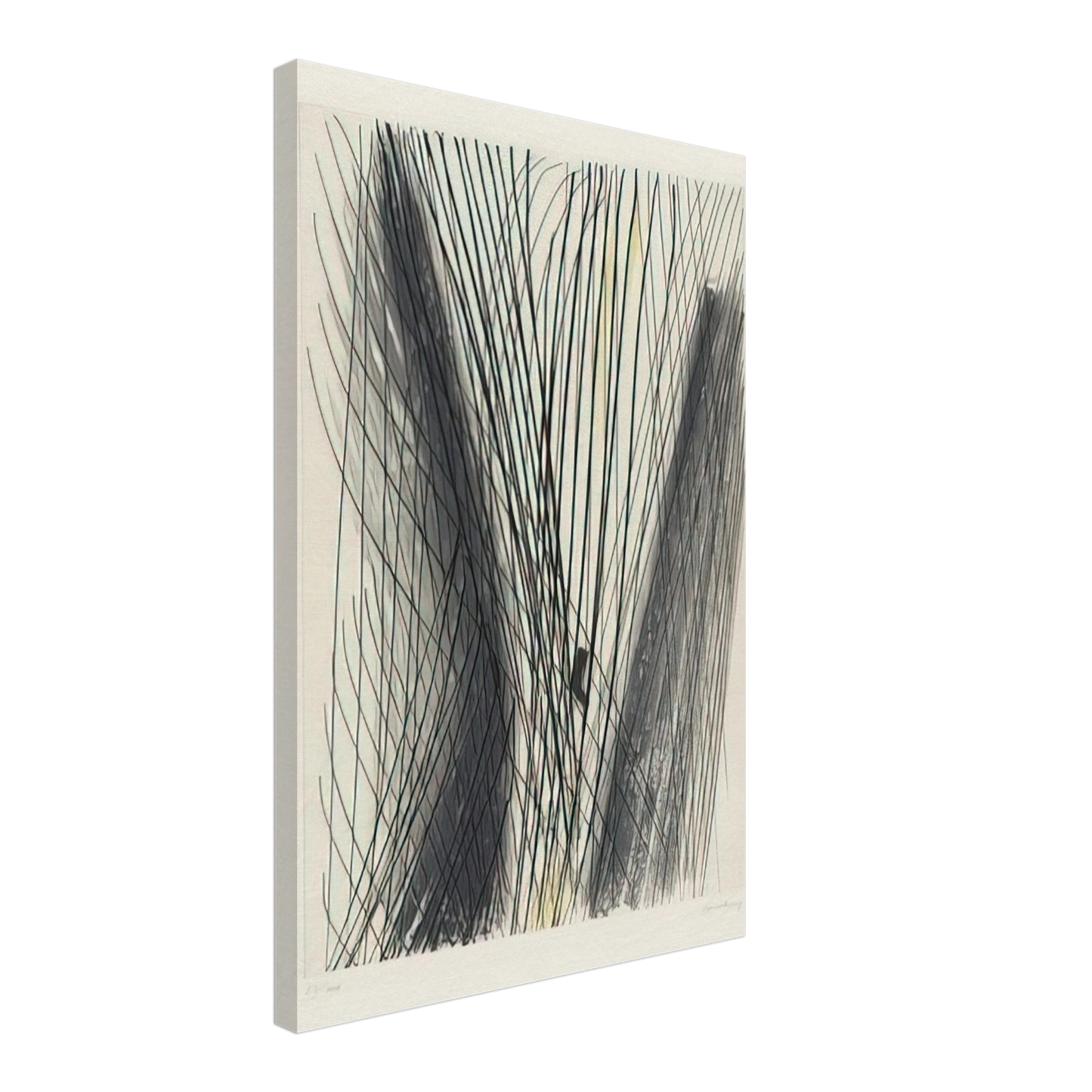 Hans Hartung - #18 - 1953 Canvas - 40x60 cm / 16x24 inches-canvas