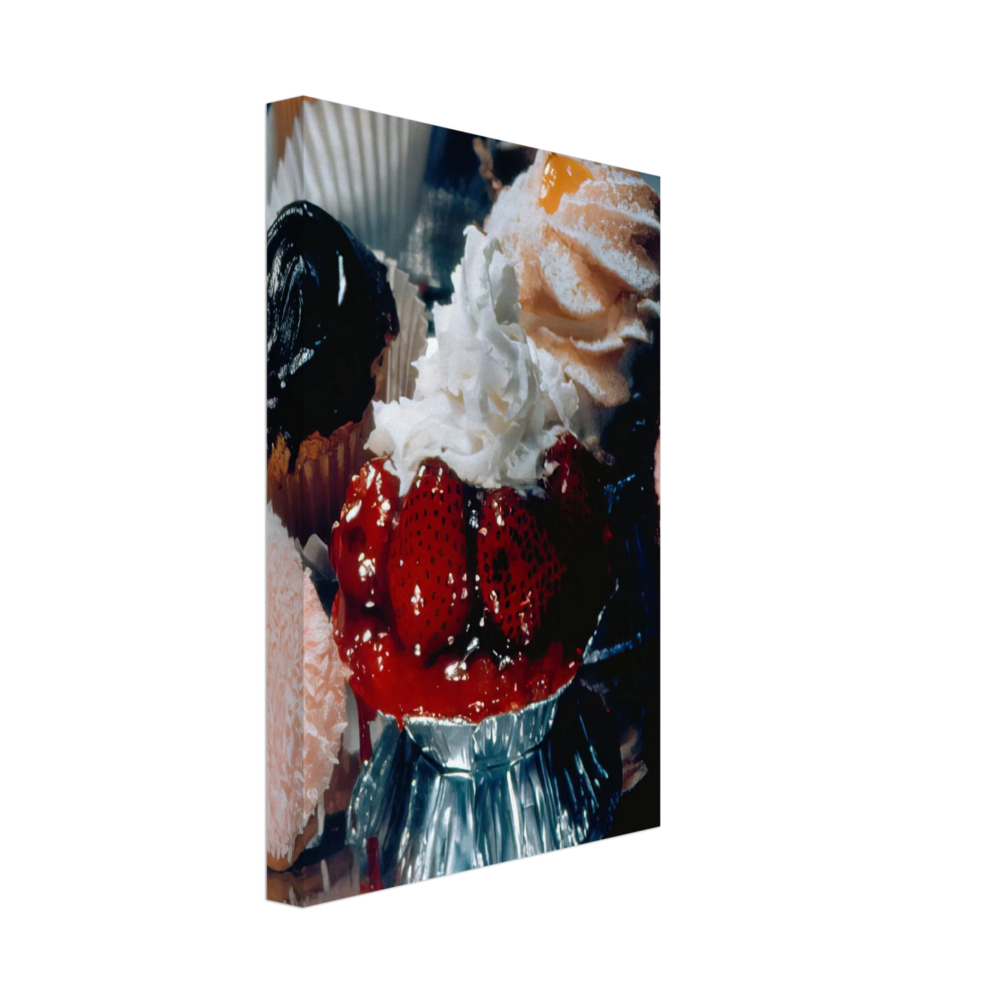 Audrey Flack - STRAWBERRY TART SUPREME 1974 Canvas - 70x100 cm / 28x40 inches-canvas
