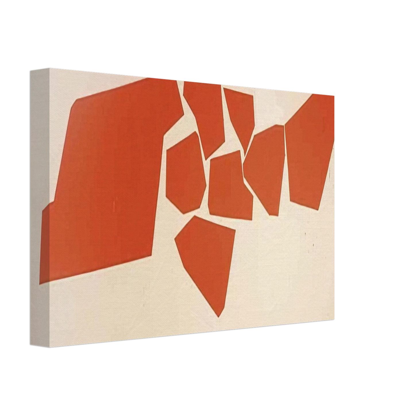 Robert Goodnough - Large Fragemented Shapes - 1968 Canvas - 70x100 cm / 28x40 inches-canvas