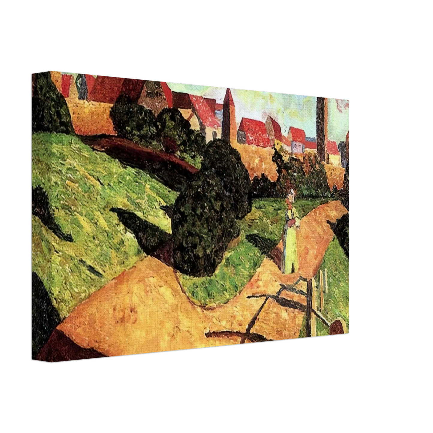 Wassily Kandinsky - OLD TOWN II 1902 Canvas - 70x100 cm / 28x40 inches-canvas