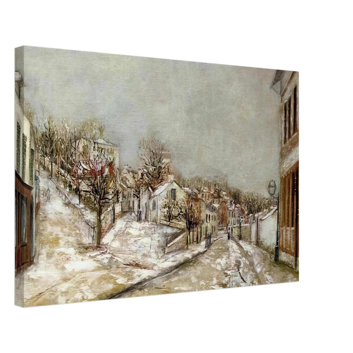 Maurice Utrillo - VIEW OF PONTOISE Canvas - 40x60 cm / 16x24 inches-canvas