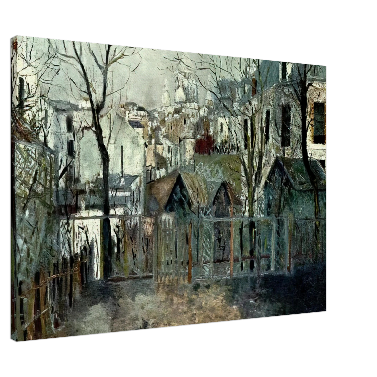 Maurice Utrillo - RENOIR S GARDEN Canvas - 20x30 cm / 8x12 inches-canvas