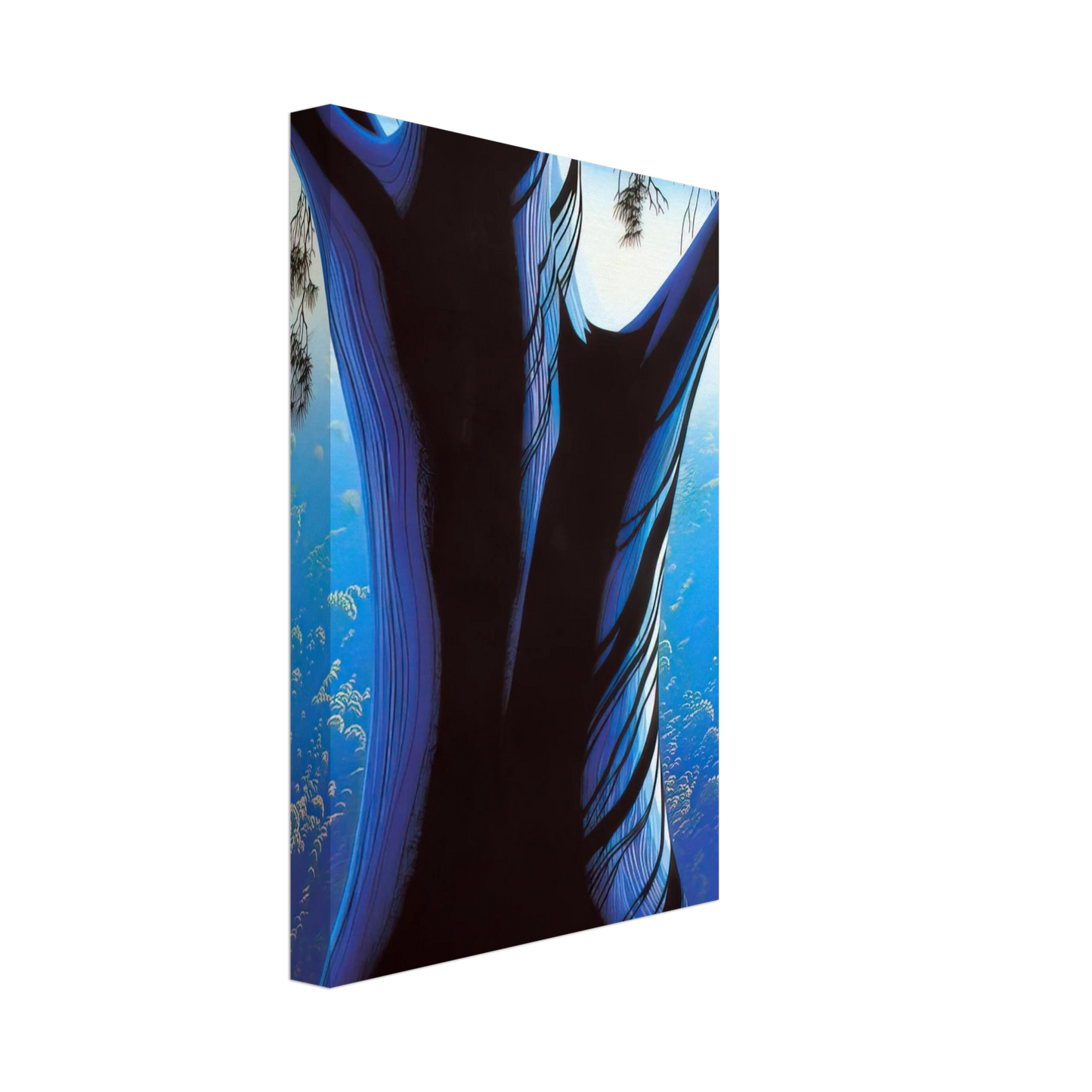 Eyvind Earle - Blue Pine Canvas - 70x100 cm / 28x40 inches-canvas