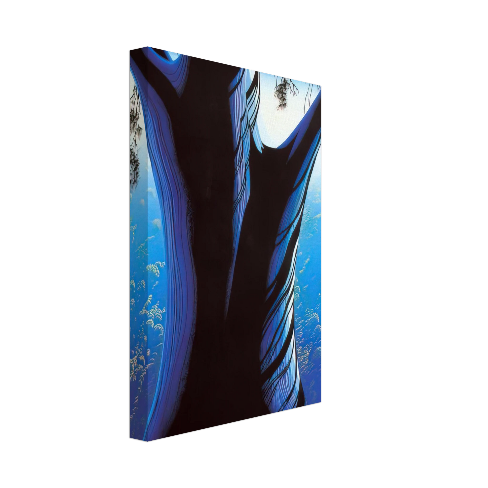Eyvind Earle - Blue Pine Canvas - 70x100 cm / 28x40 inches-canvas