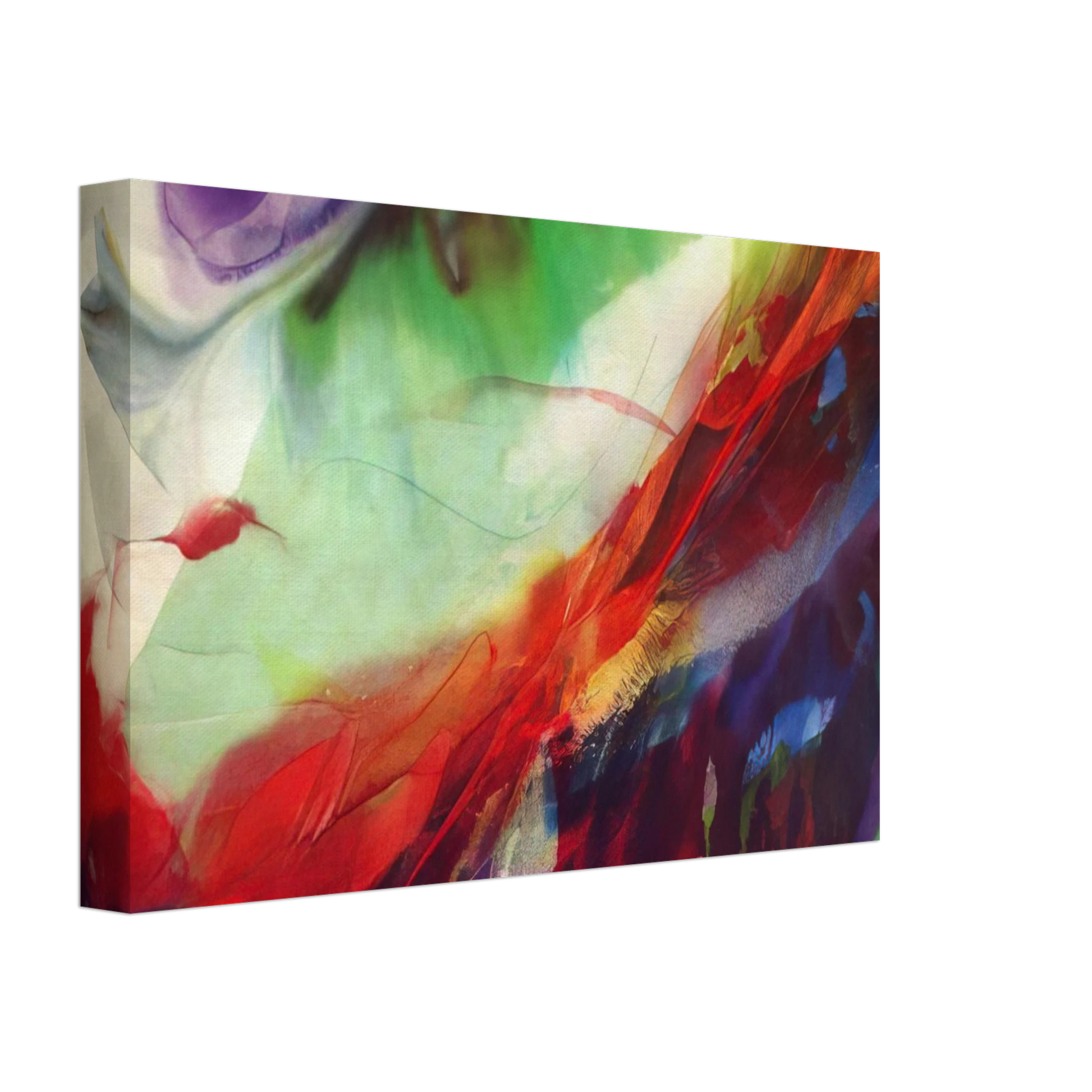 Paul Jenkins - Phenomena Sun over the Hour Glass - 1966 Canvas - 40x60 cm / 16x24 inches-canvas