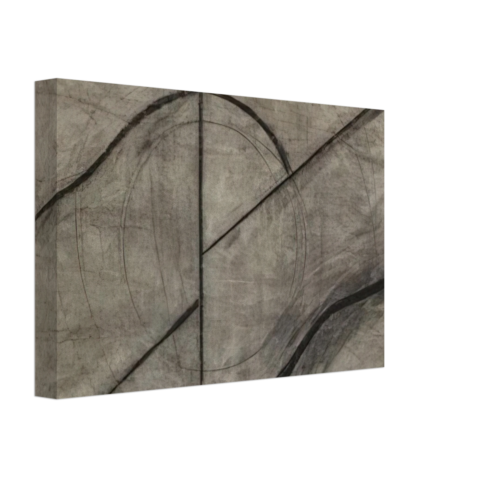 Allan Kaprow - Drawing Based Upon the Breath Canvas - 70x100 cm / 28x40 inches-canvas