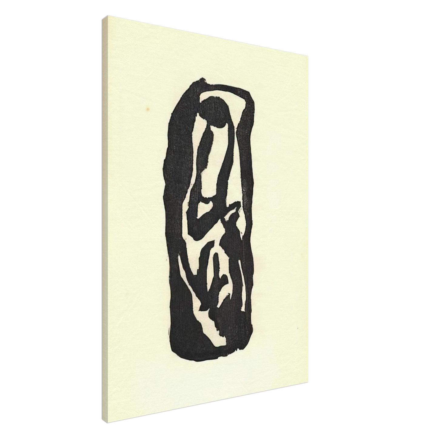 Jean Arp - Illustration for Tristan Tzara s Vingt-cinq poemes Canvas - 20x30 cm / 8x12 inches-canvas