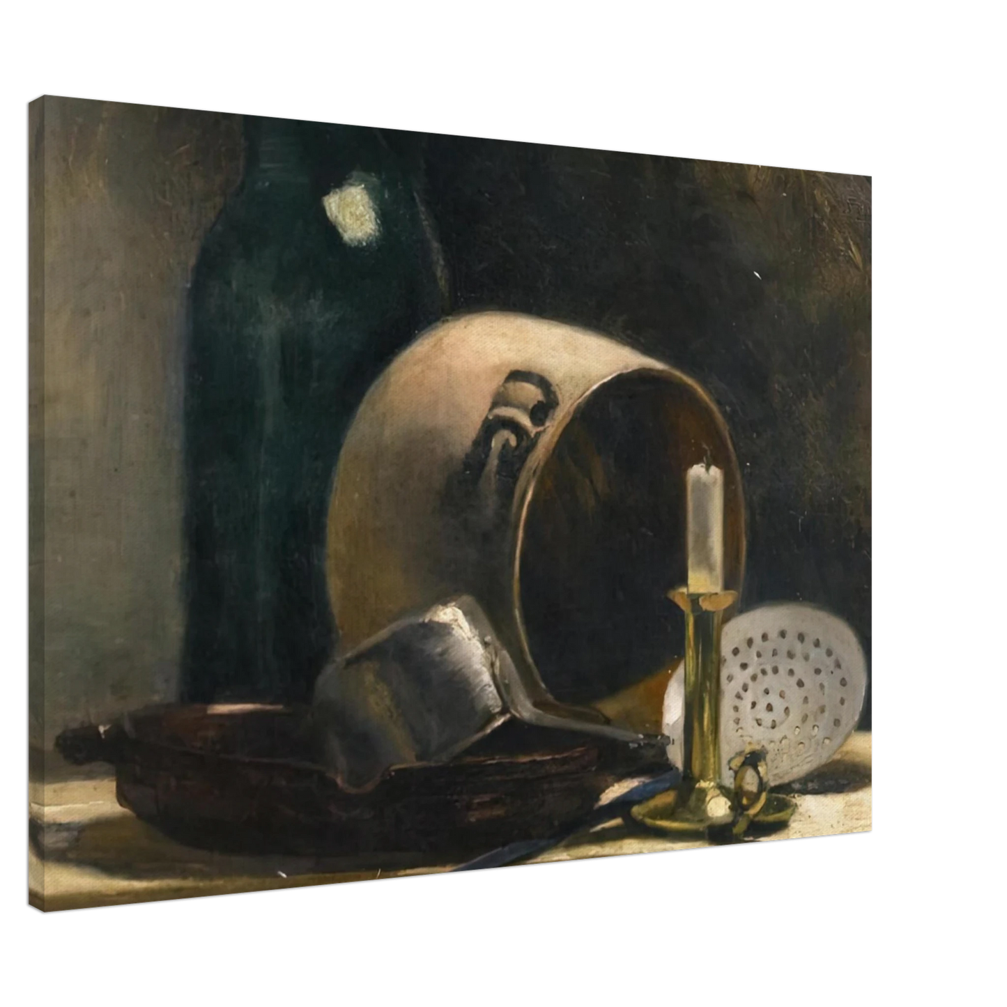 Henri Matisse - STILL LIFE WITH EARTHEN POT 1892 Canvas - 20x30 cm / 8x12 inches-canvas