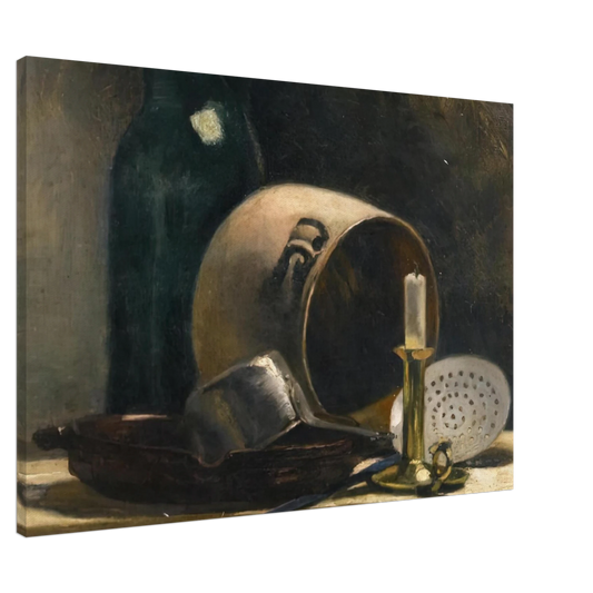 Henri Matisse - STILL LIFE WITH EARTHEN POT 1892 Canvas - 20x30 cm / 8x12 inches-canvas