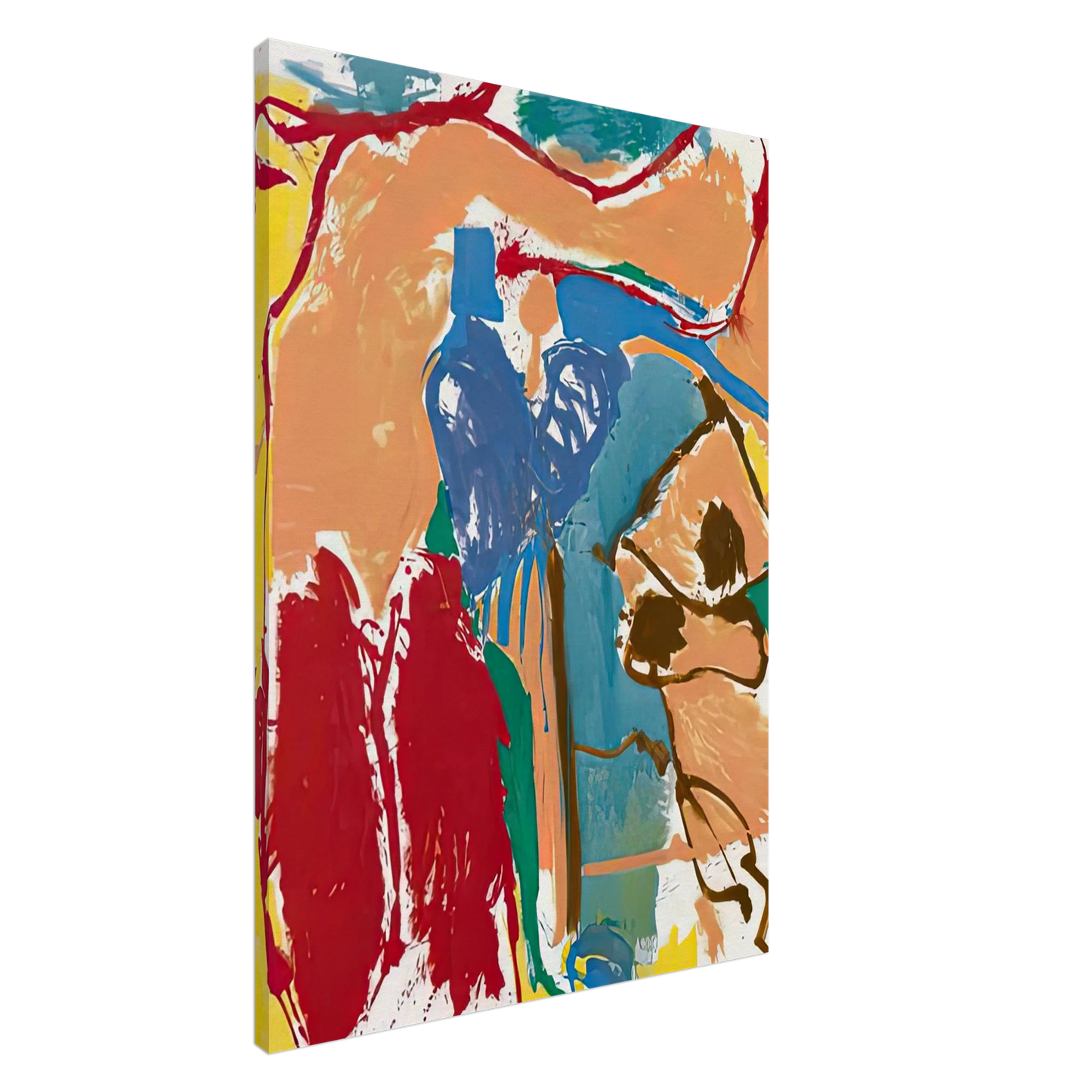 Helen Frankenthaler - Mediterranean Thoughts, 1960- Canvas - 20x30 cm / 8x12 inches-canvas