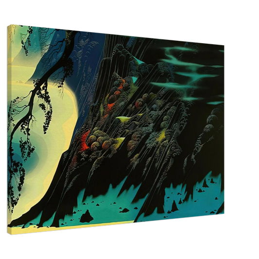 Eyvind Earle - Coastal Magic Canvas - 20x30 cm / 8x12 inches-canvas