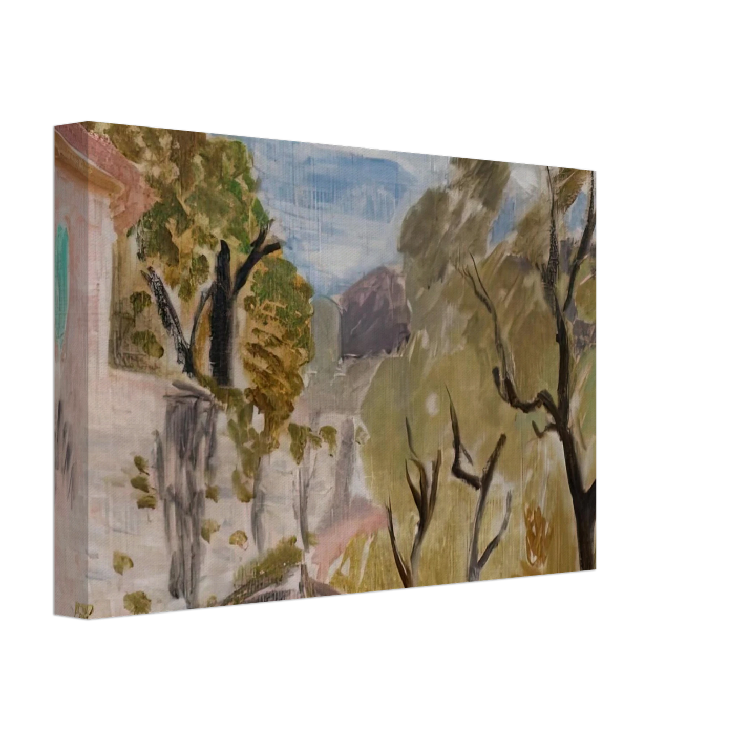 Henri Matisse - PAYSAGE OU RUE DANS LE MIDI 1918 Canvas - 40x60 cm / 16x24 inches-canvas