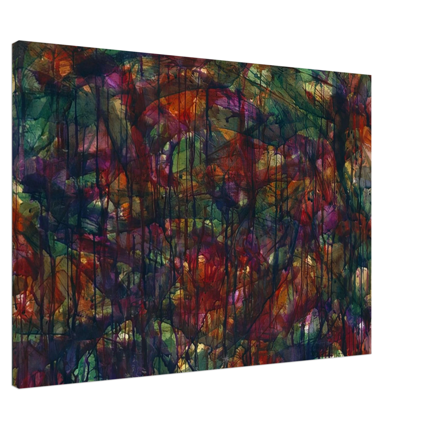 Norman Bluhm - Untitled - 1957 Canvas - 20x30 cm / 8x12 inches-canvas