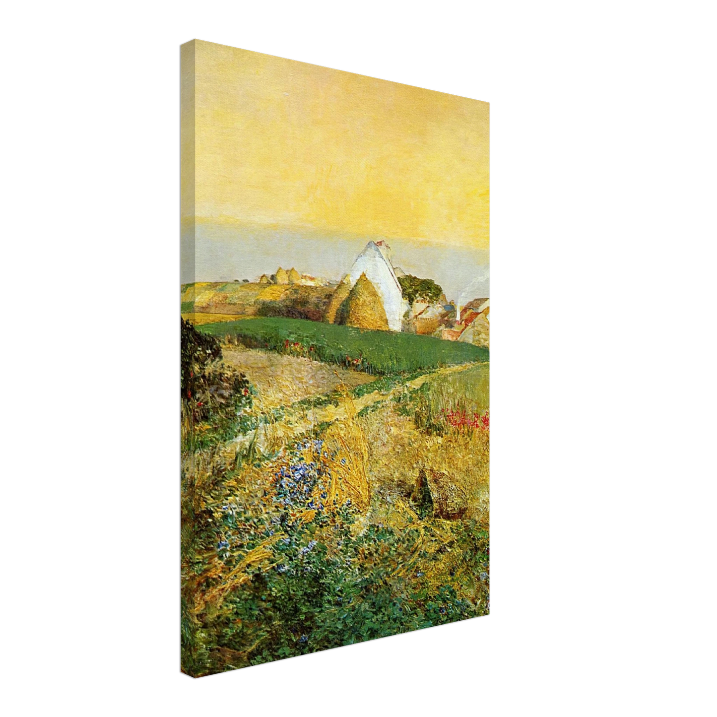 Childe Hassam - Villers-le-Bel aka The Enchanted Hour Canvas - 40x60 cm / 16x24 inches-canvas