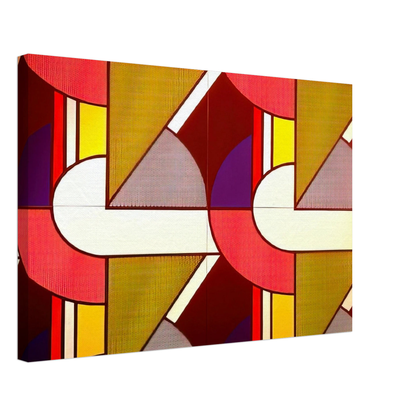 Roy Lichtenstein - MODULAR PAINTING WITH FOUR PANELS 2 1969 Canvas - 70x100 cm / 28x40 inches-canvas