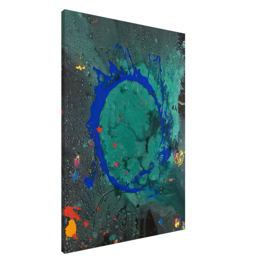 John Hoyland - Jade Buddha 23.07.08 - 2008 Canvas - 20x30 cm / 8x12 inches-canvas