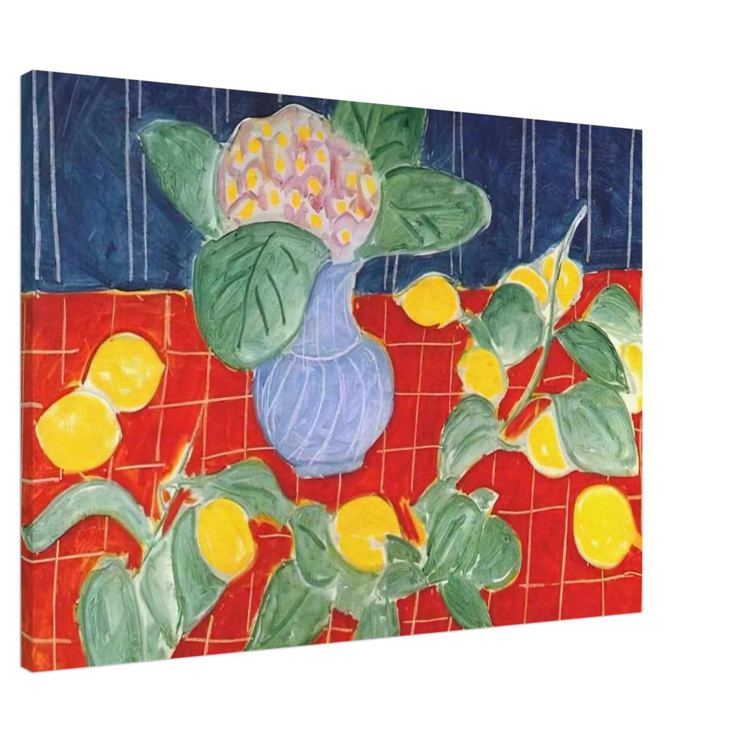 Henri Matisse - LEMONS AND SAXIFRAGES 1943 Canvas - 20x30 cm / 8x12 inches-canvas