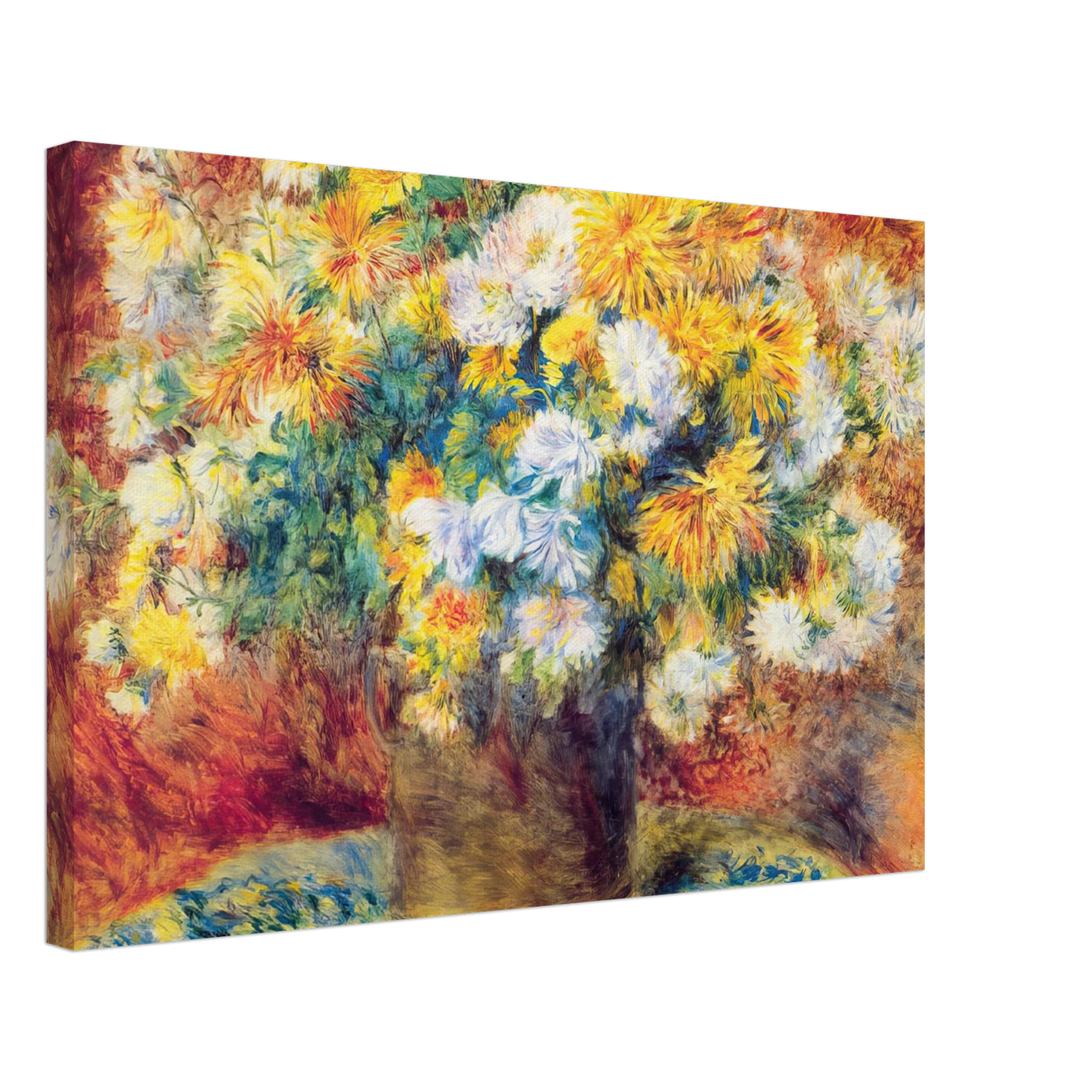 Pierre-Auguste Renoir - Chrysan the mums Canvas - 70x100 cm / 28x40 inches-canvas